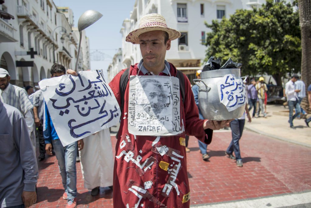 La grande manifestation de solidarité à Rabat