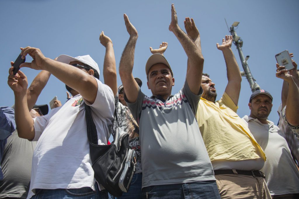 La grande manifestation de solidarité à Rabat