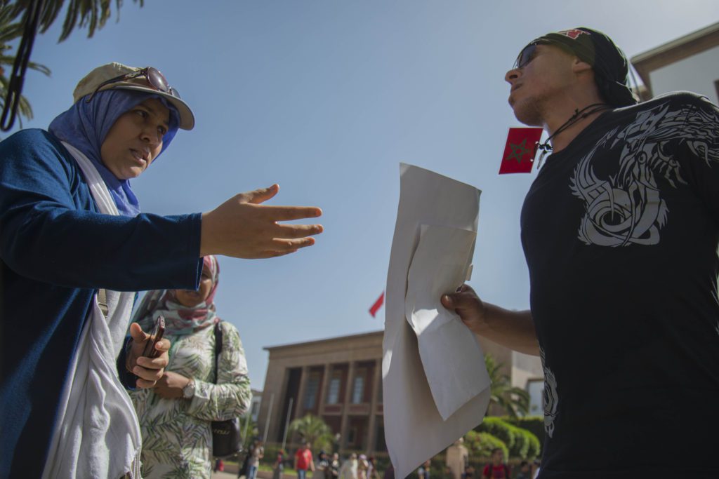 La grande manifestation de solidarité à Rabat
