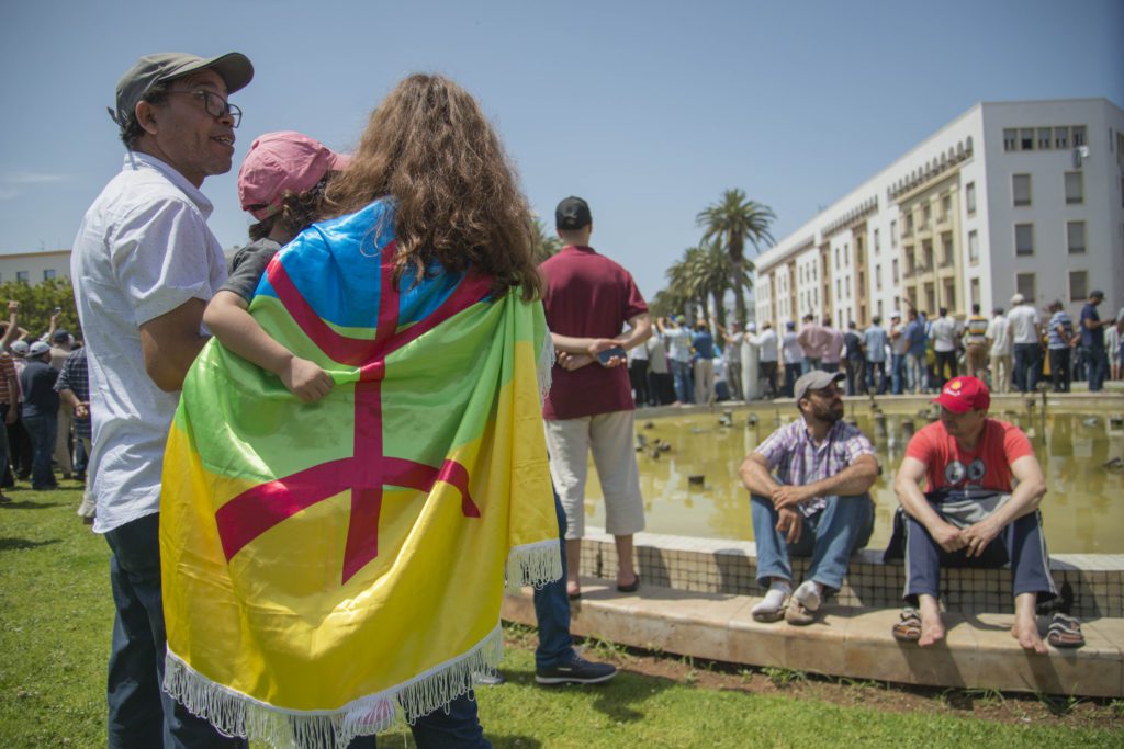 La grande manifestation de solidarité à Rabat